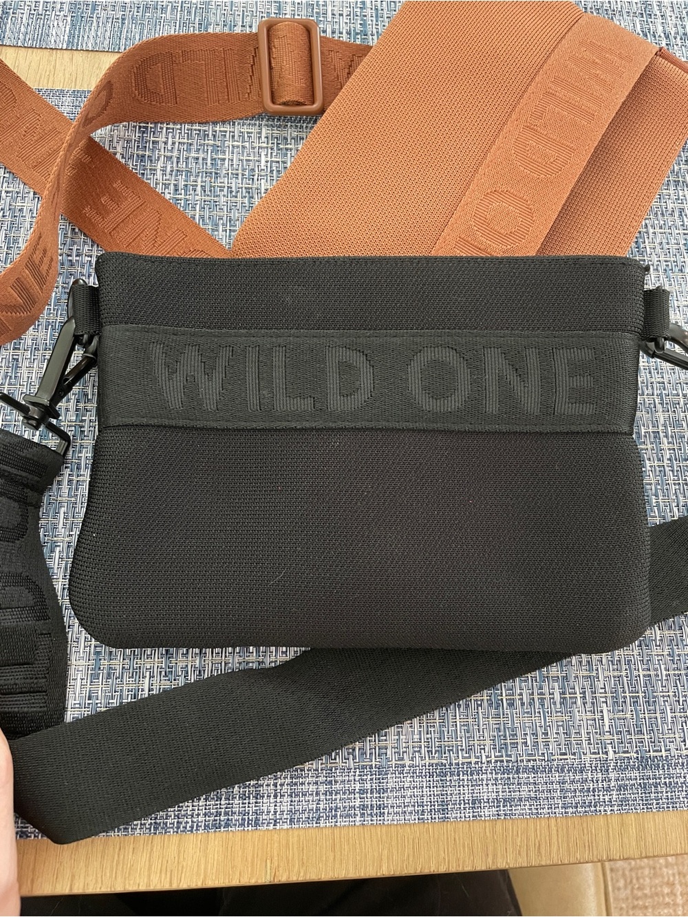 Wild One Black treat pouch bag